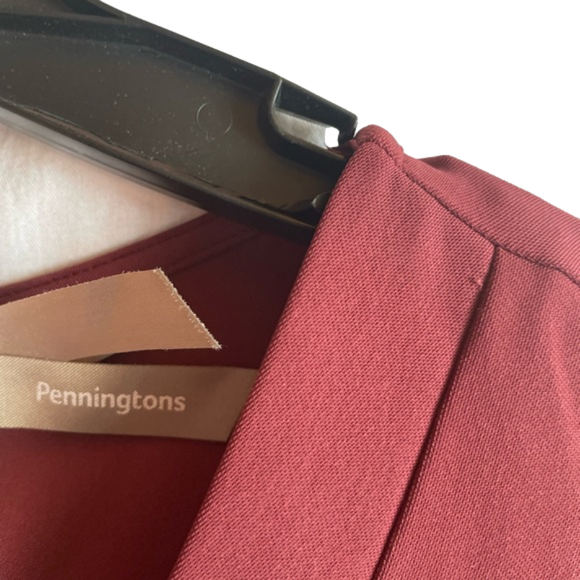 Plus size burgundy 2X short sleeve top penningtons - Picture 4 of 5